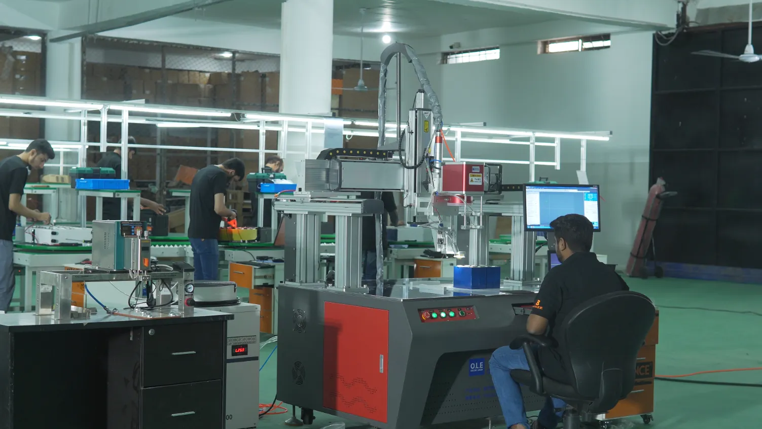 Automated battery production equipment at Baykee Pakistan